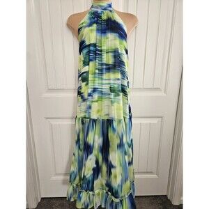 ONE33 Social The Barret Ikat Maxi Gown Sz 10 Cruise Tropical Wedding Vacation